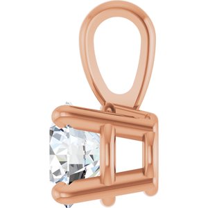 14K Rose 1/3 CT Lab-Grown Diamond Pendant Ethereal Legacy Boutiques