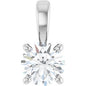 14K White 1/3 CT Lab-Grown Diamond Pendant Ethereal Legacy Boutiques