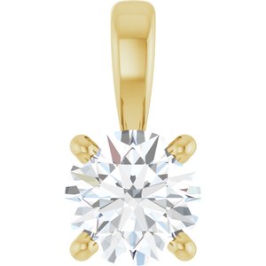 14K Yellow 1/3 CT Lab-Grown Diamond Pendant Ethereal Legacy Boutiques