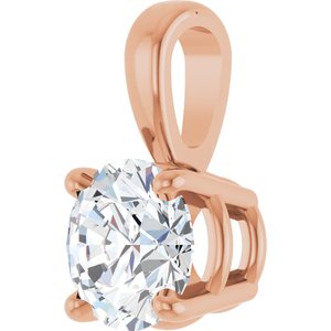 14K Rose 1/2 CT Lab-Grown Diamond Pendant Ethereal Legacy Boutiques