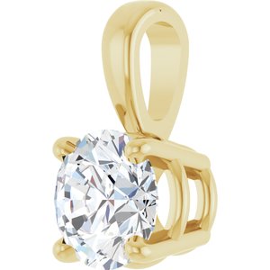 14K Yellow 1/2 CT Lab-Grown Diamond Pendant Ethereal Legacy Boutiques