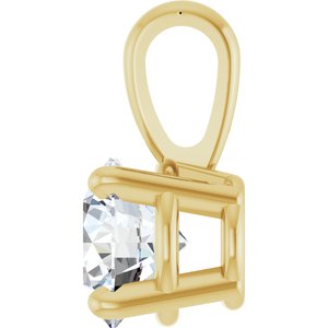 14K Yellow 1/2 CT Lab-Grown Diamond Pendant Ethereal Legacy Boutiques