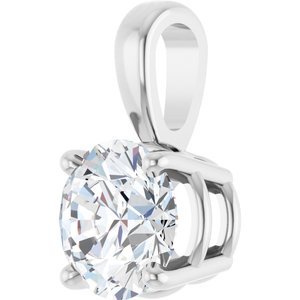 14K White 3/4 CT Lab-Grown Diamond Pendant Ethereal Legacy Boutiques