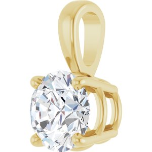 14K Yellow 3/4 CT Lab-Grown Diamond Pendant Ethereal Legacy Boutiques