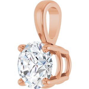 14K Rose 3/4 CT Lab-Grown Diamond Pendant Ethereal Legacy Boutiques