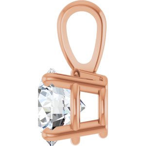 14K Rose 3/4 CT Lab-Grown Diamond Pendant Ethereal Legacy Boutiques