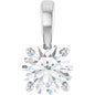 14K White 3/4 CT Lab-Grown Diamond Pendant Ethereal Legacy Boutiques