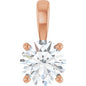14K Rose 3/4 CT Lab-Grown Diamond Pendant Ethereal Legacy Boutiques