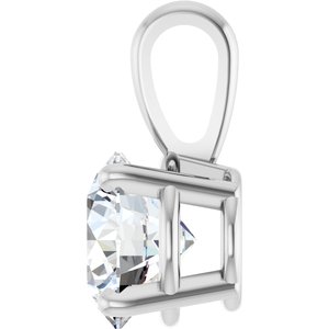 14K White 1 CTW Lab-Grown Diamond Pendant Ethereal Legacy Boutiques