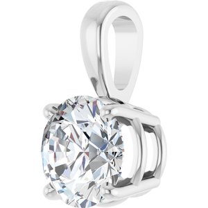 14K White 1 CTW Lab-Grown Diamond Pendant Ethereal Legacy Boutiques