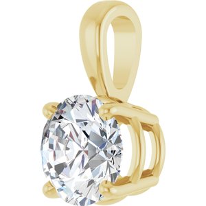 14K Yellow 1 CTW Lab-Grown Diamond Pendant Ethereal Legacy Boutiques