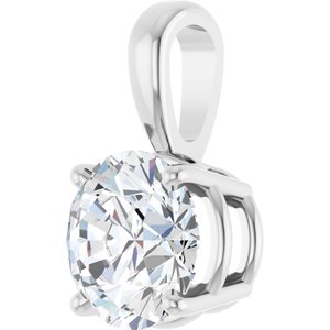14K White 1 1/4 CT Lab-Grown Diamond Pendant Ethereal Legacy Boutiques