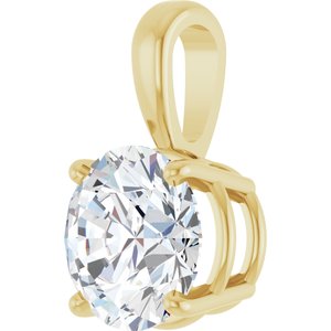 14K Yellow 2 CT Lab-Grown Diamond Pendant Ethereal Legacy Boutiques