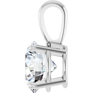 14K White 2 CT Lab-Grown Diamond Pendant Ethereal Legacy Boutiques