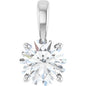14K White 1 1/4 CT Lab-Grown Diamond Pendant Ethereal Legacy Boutiques