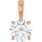 14K Rose 1 1/4 CT Lab-Grown Diamond Pendant Ethereal Legacy Boutiques