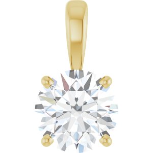 14K Yellow 1 1/4 CT Lab-Grown Diamond Pendant Ethereal Legacy Boutiques
