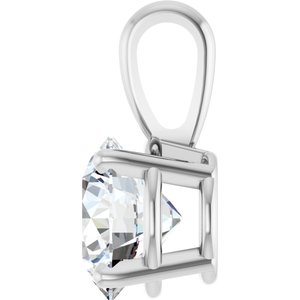 14K White 1 1/4 CT Lab-Grown Diamond Pendant Ethereal Legacy Boutiques