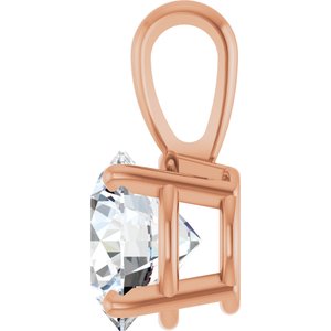 14K Rose 1 1/4 CT Lab-Grown Diamond Pendant Ethereal Legacy Boutiques