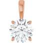 14K Rose 2 CT Lab-Grown Diamond Pendant Ethereal Legacy Boutiques