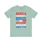 Merica Drinkin Booze And Refusin To Lose T-Shirt The Devil's Pickle