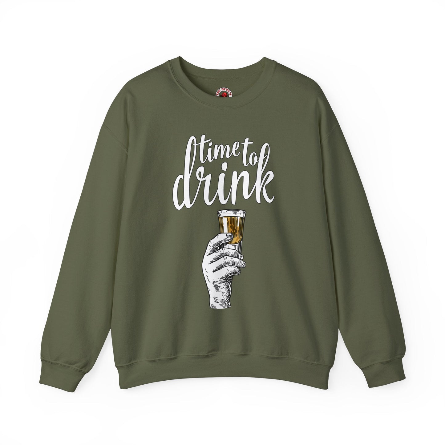 Time To Drink Crewneck Sweatshirt The Devil's Pickle