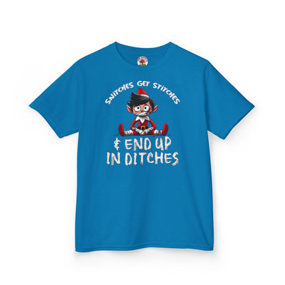 Snitches Get Stitches Kids T-Shirt