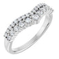 Platinum 3/8 CTW Lab-Grown Diamond Contour Band Ethereal Legacy Boutiques
