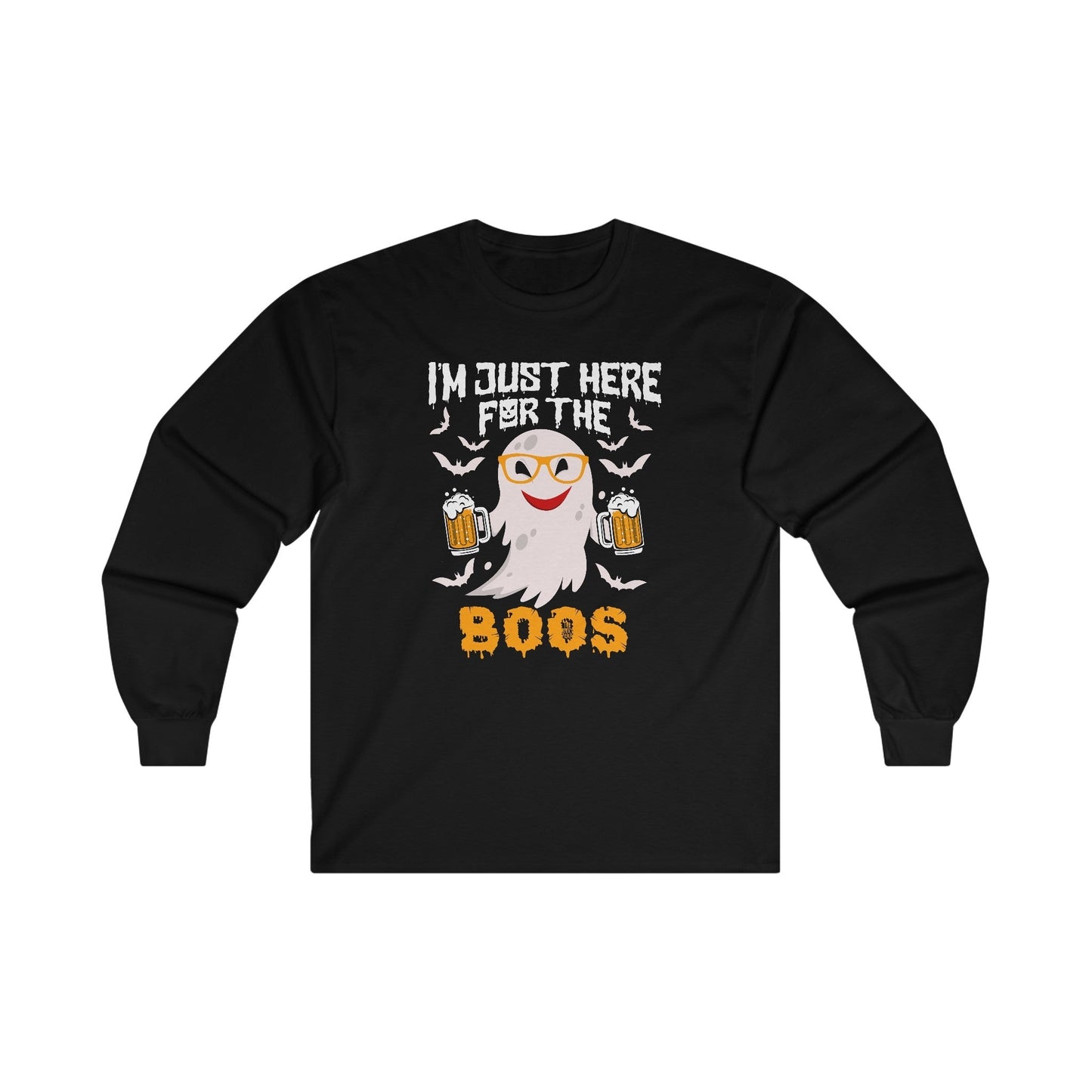 I'm Just Here For The Boos Long Sleeve Tee The Devil's Pickle