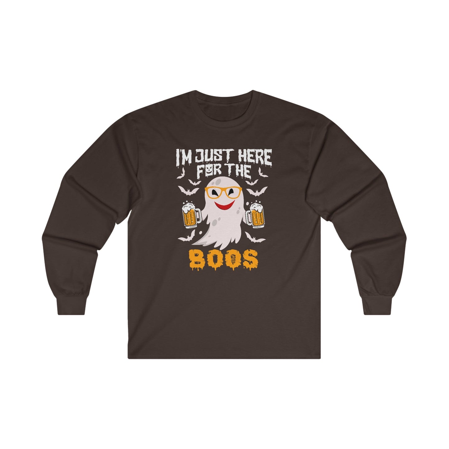 I'm Just Here For The Boos Long Sleeve Tee The Devil's Pickle