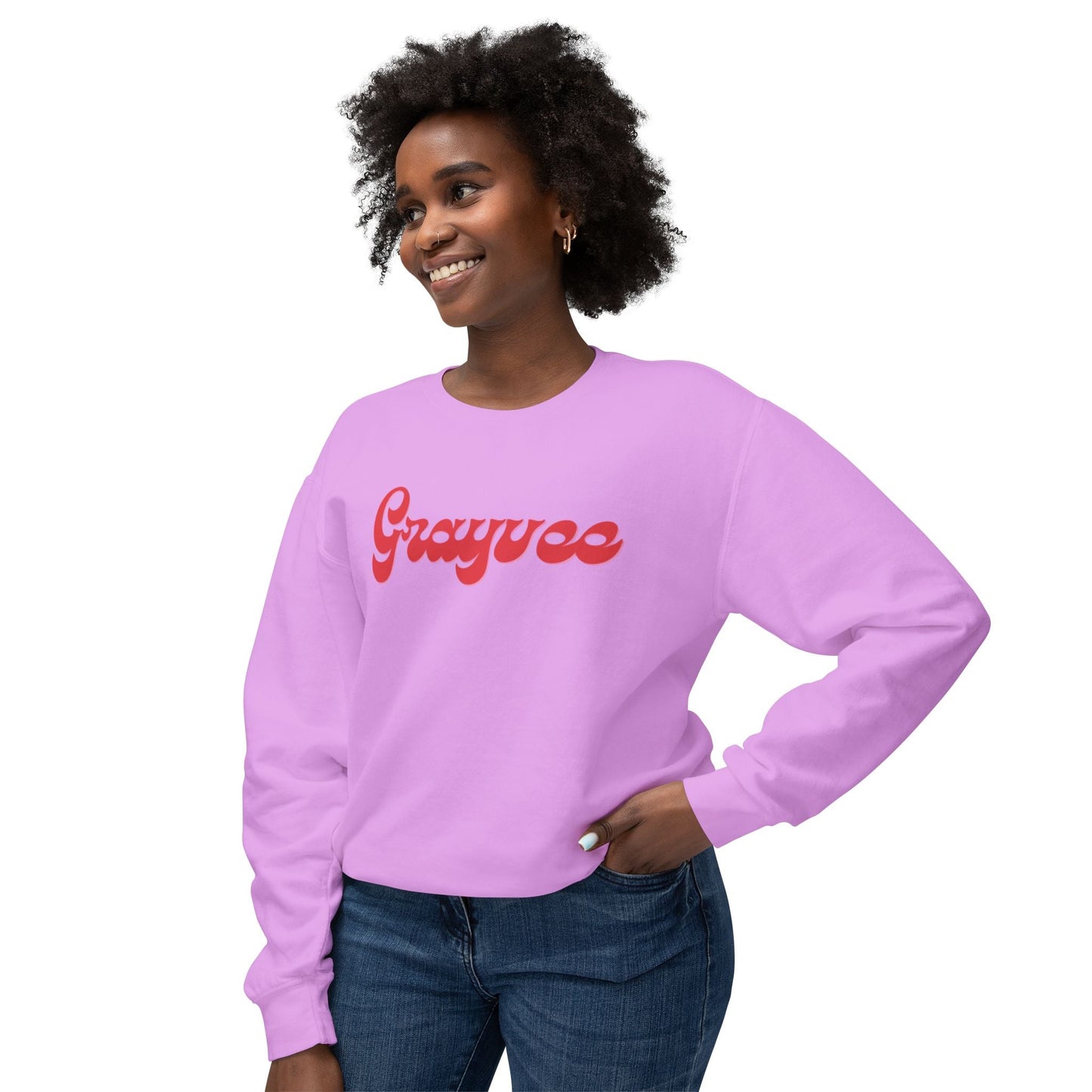 Unisex Lightweight Crewneck Sweatshirt "Grayvee" Grayceful LLC