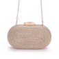 Fashionable oval crossbody woven bags