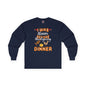 I Was Thinner Before Thanksgiving Dinner Long Sleeve Tee The Devil's Pickle