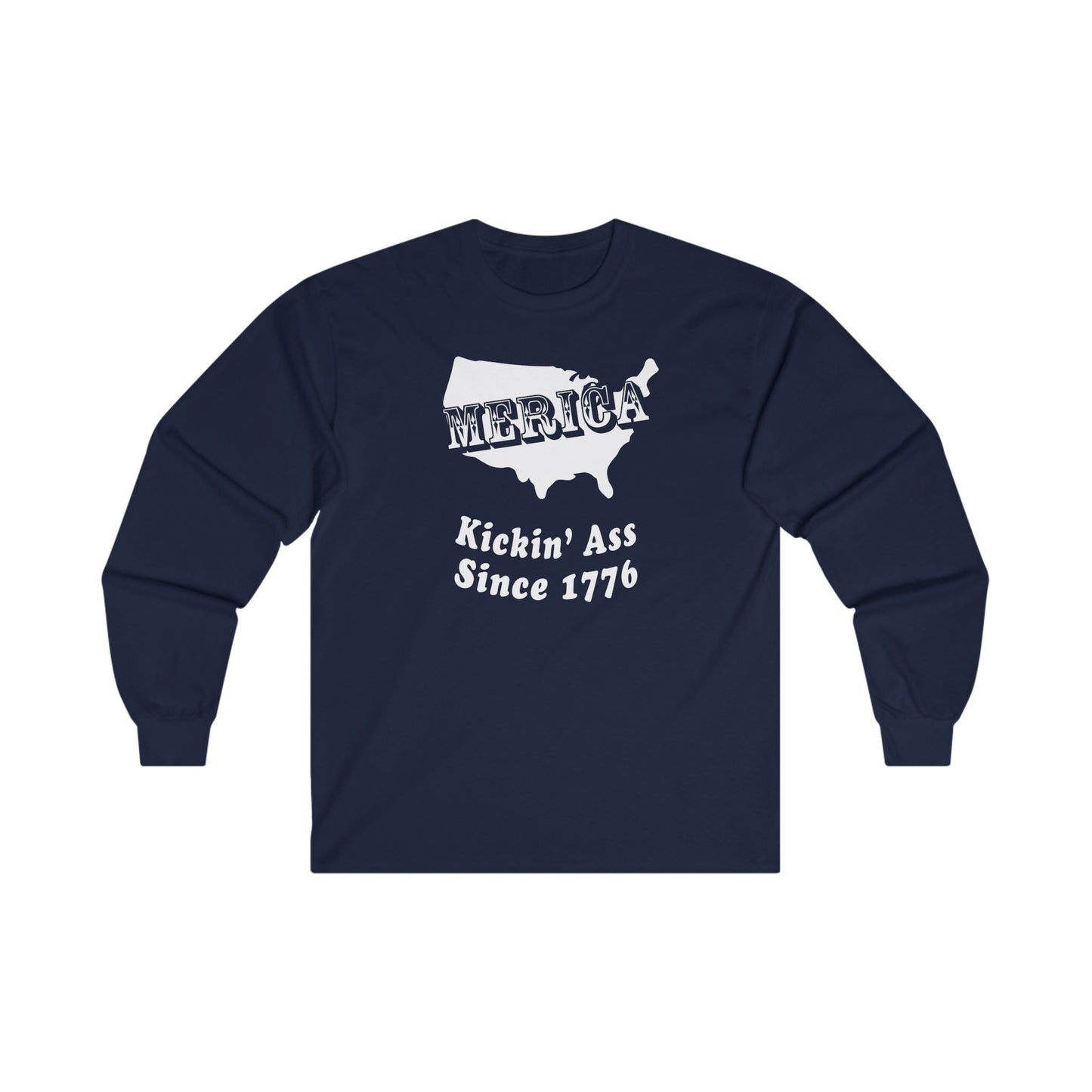 MERICA Kickin' Ass Since 1776 Long Sleeve Tee The Devil's Pickle