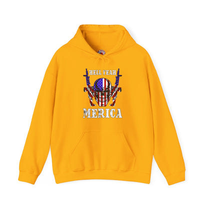 Hell Yeah Merica Hooded Sweatshirt The Devil's Pickle