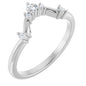 Platinum 1/8 CTW Lab-Grown Diamond Contour Band Ethereal Legacy Boutiques