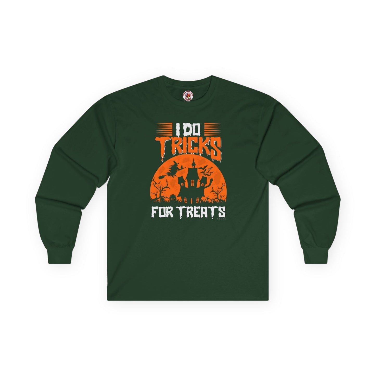 I Do Tricks For Treats Long Sleeve Tee The Devil's Pickle