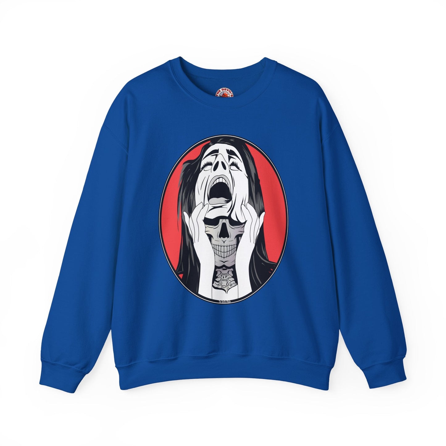 Skull Woman Crewneck Sweatshirt The Devil's Pickle