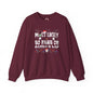 Most Likely To Fart On Santa's Lap Crewneck Sweatshirt The Devil's Pickle