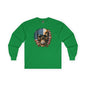 American Flag Skull Long Sleeve Tee The Devil's Pickle