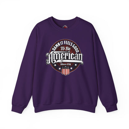 Damn it Feels Good To Be American Crewneck Sweatshirt The Devil's Pickle