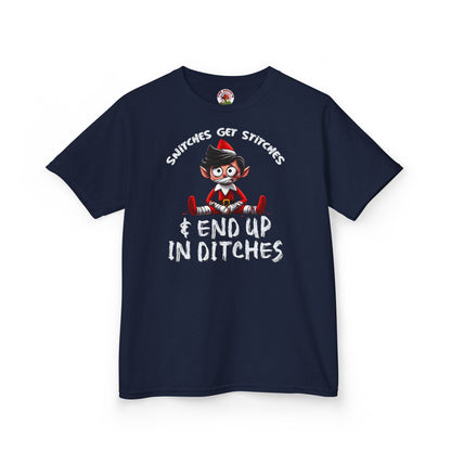 Snitches Get Stitches Kids T-Shirt