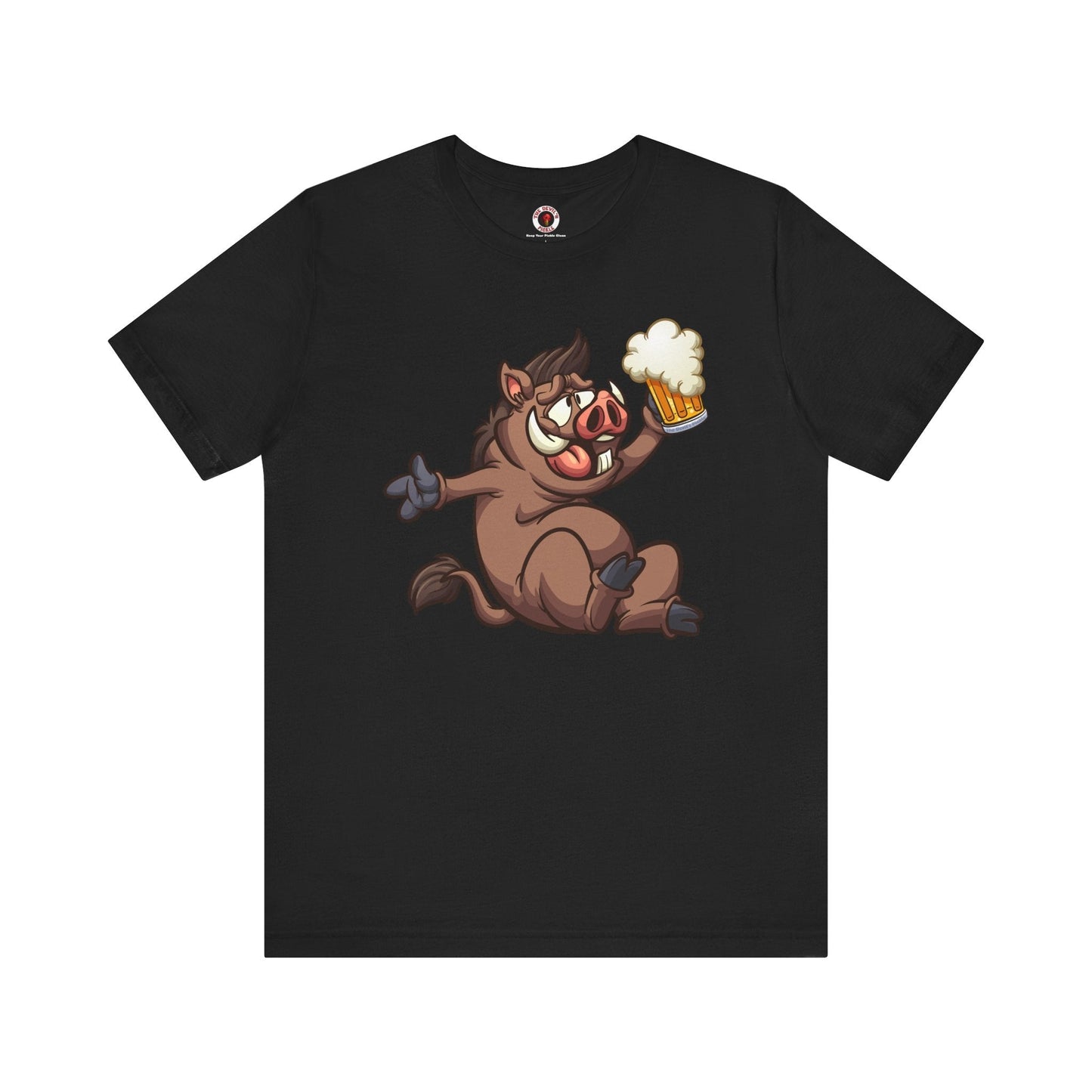 Beer Drinking Boar T-Shirt The Devil's Pickle
