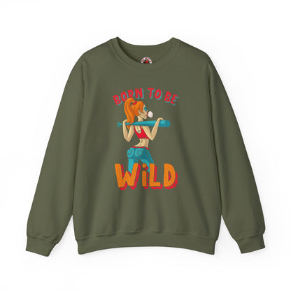 Born To Be Wild Crewneck Sweatshirt The Devil's Pickle
