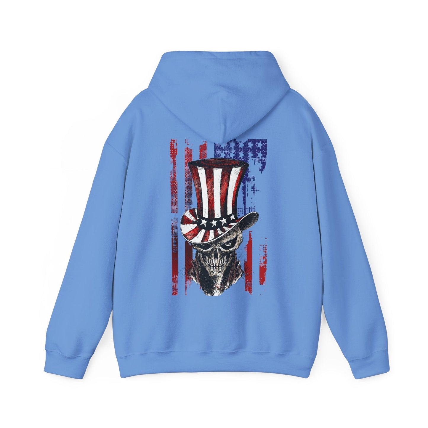 Patriotic Skull Hooded Sweatshirt The Devil's Pickle