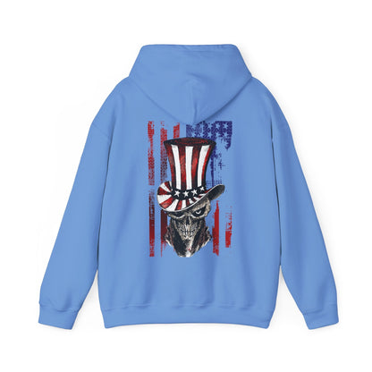 Patriotic Skull Hooded Sweatshirt The Devil's Pickle