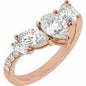 14K Rose 1 1/2CTW Lab-Grown Diamond Contour Band Ethereal Legacy Boutiques