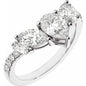 14K White 1 1/2CTW Lab-Grown Diamond Contour Band Ethereal Legacy Boutiques