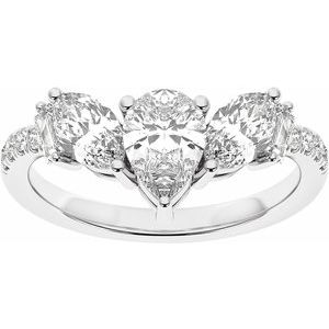 Platinum 1 1/2CTW Lab-Grown Diamond Contour Band Ethereal Legacy Boutiques