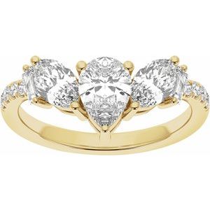 14K Yellow 1 1/2CTW Lab-Grown Diamond Contour Band Ethereal Legacy Boutiques